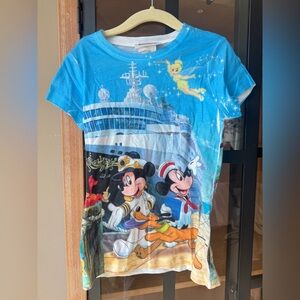 Vintage Disney Cruise Line tee Tshirt mickey minnie mouse tinkerbell stitch kids